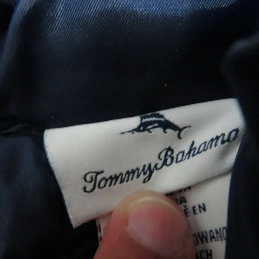 Tommy Bahama Baby Boy Sz 24M Navy Blue Quilted Vest Zippered Front